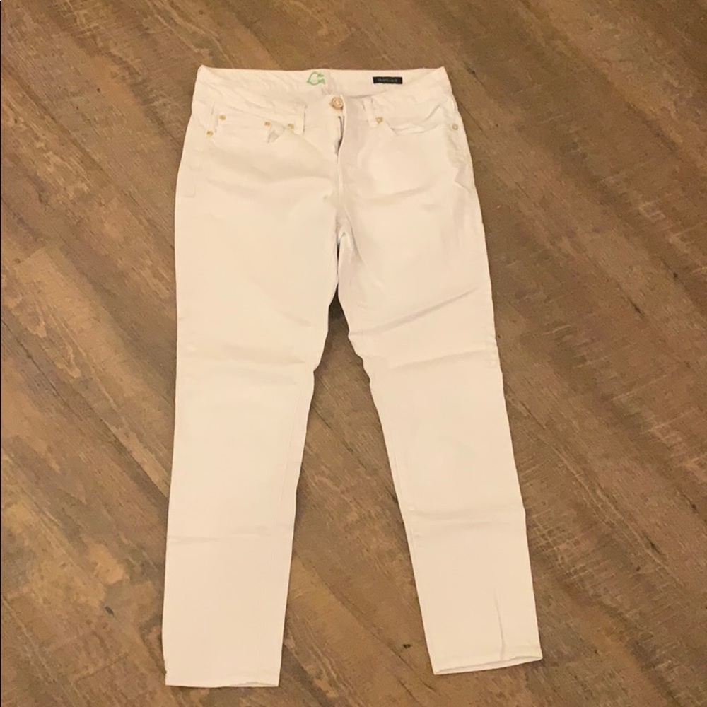 White C. Wonder Skinny Crop Jeans 30